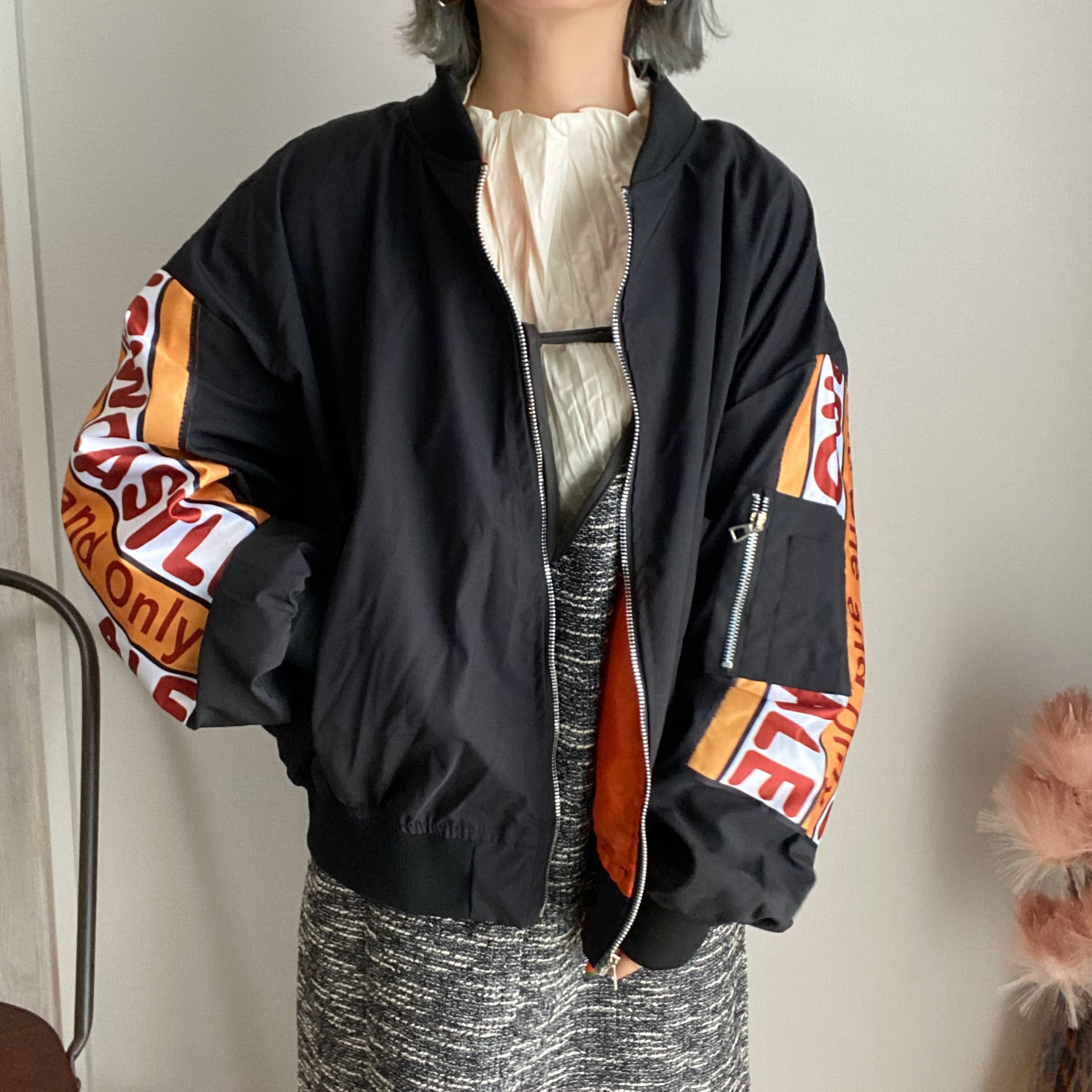 unisex vintage like logo patch MA-1