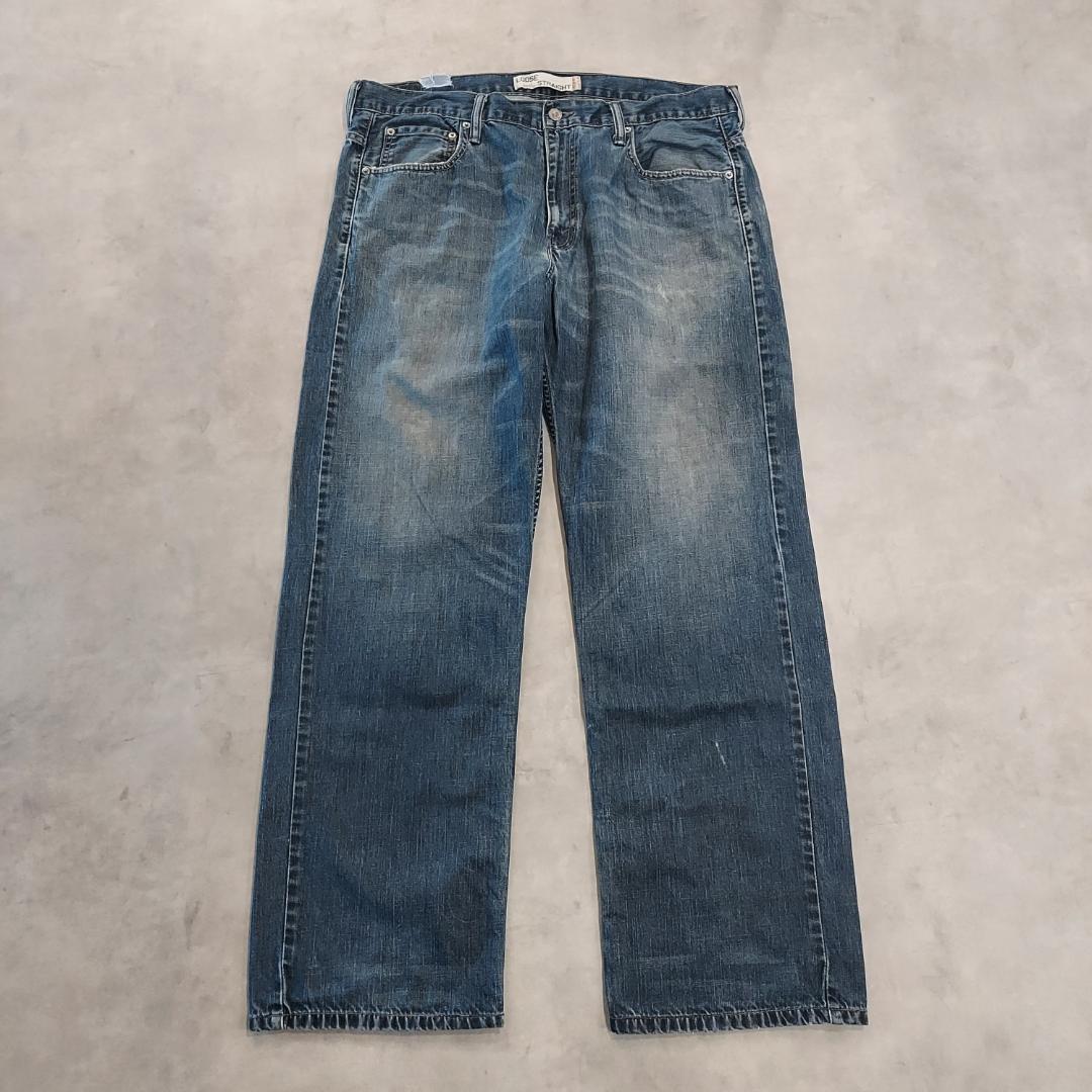 リーバイス569 Levis W36 ワイド バギー 青 古着 ヒゲ 21430