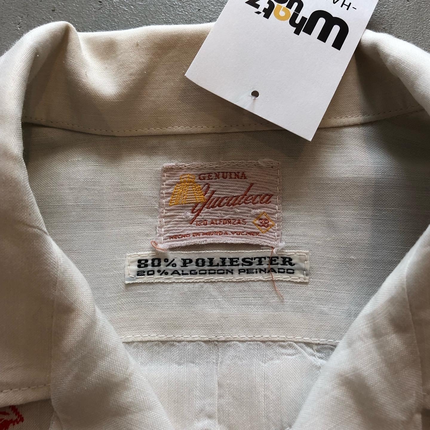 80s Yucateca flower embroidery cuba shirt【高円寺店】 | What'z up