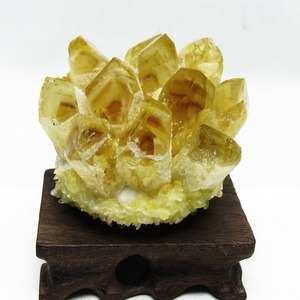 シトリン クラスター シトリンクォーツ 原石 台座付属 一点物 182-8459