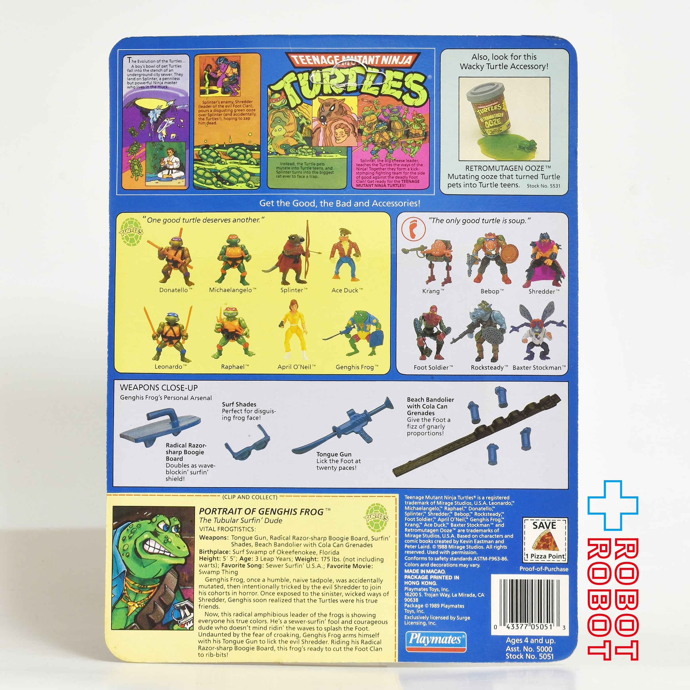 プレイメイツ ミュータント・タートルズ ジンギスフロッグ アクション