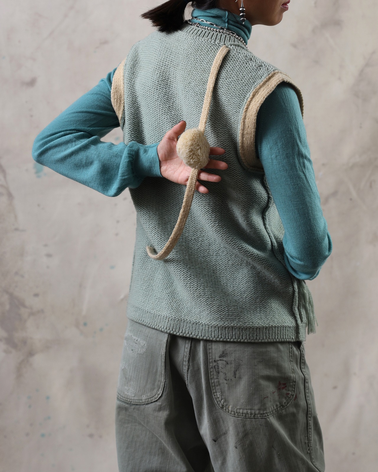 1970's Sonia Rykiel / Pom Pom Knit Vest