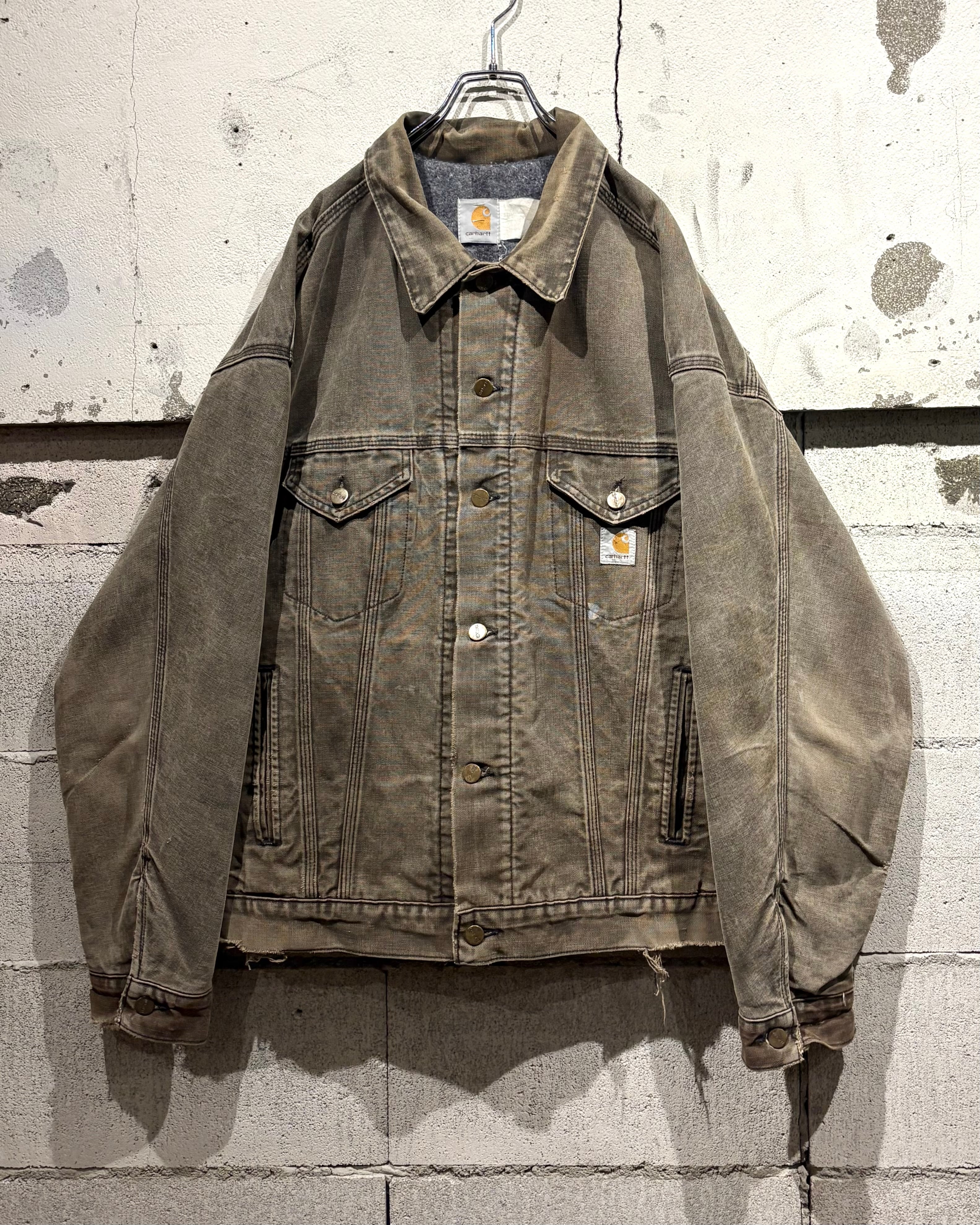 Caka otto】“Carhartt” “Star Tag” Good Fade Vintage Duck Tracker
