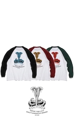 【新作/3色展開】DOUBLE HEAD SNAKE RAGLAN L/S TEE