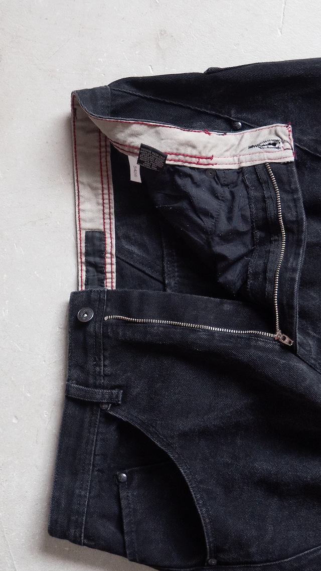 "Marithe Francois Girbaud" 1990s Painted baggy denim pants