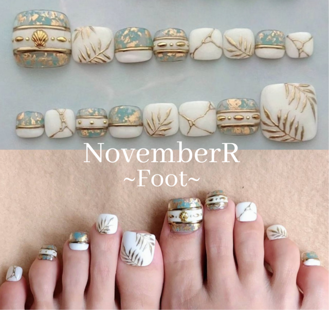 FA174⭐おしゃれリゾートフットネイルチップ | NovemberR 〰️ネイル