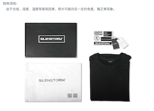 SILENSTORM フロントジップ フェイクレイヤードTシャツ