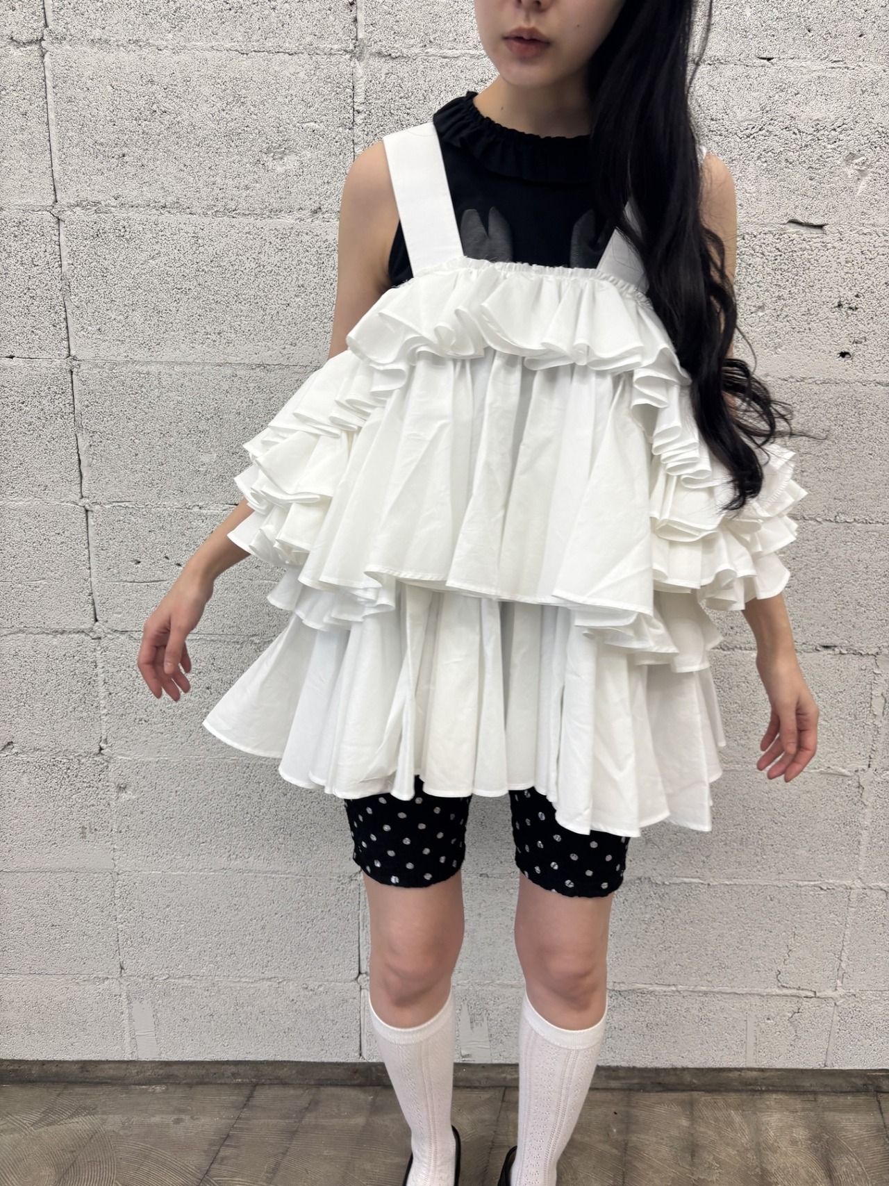 WILD THINGS frilled tank top