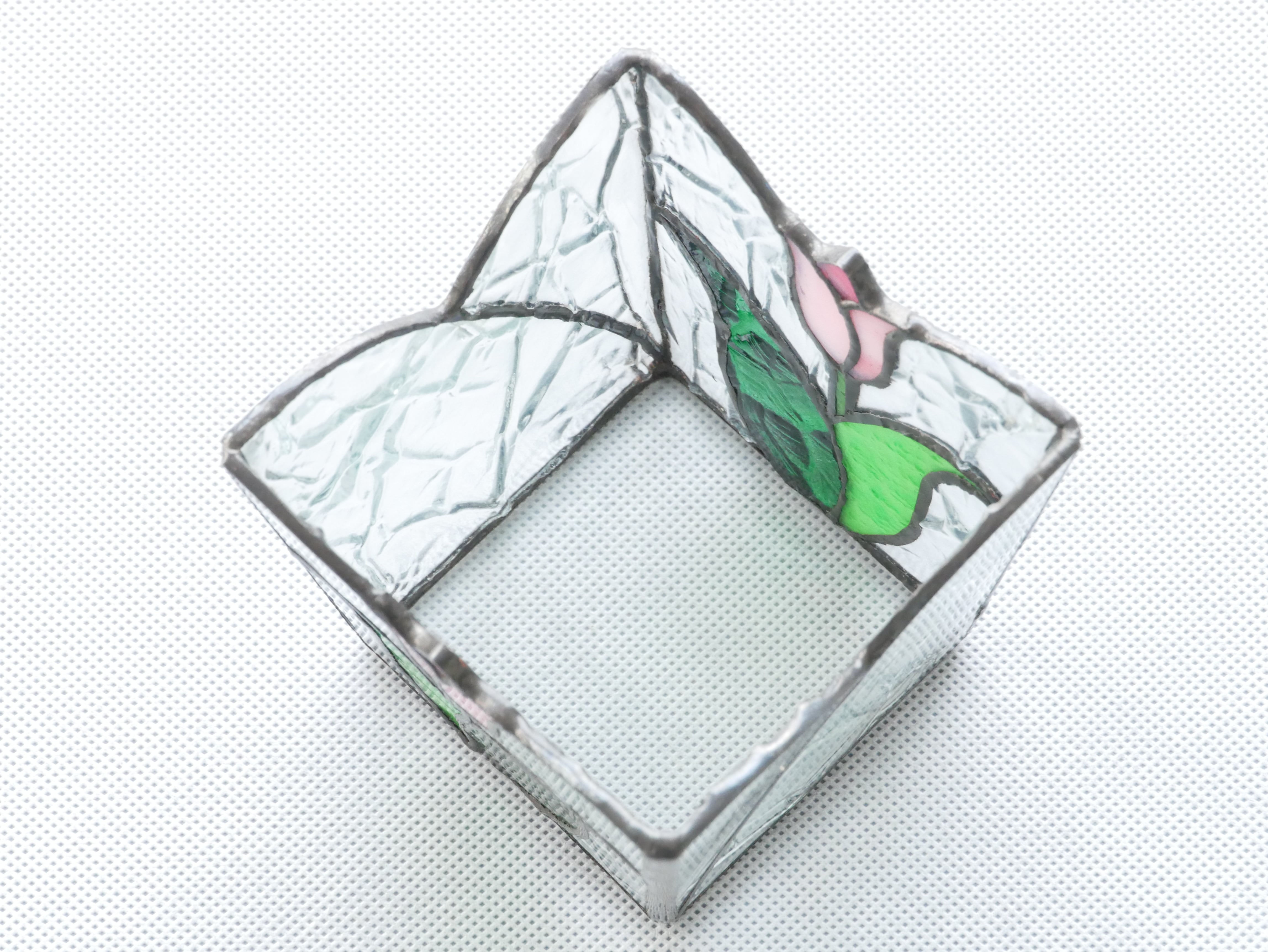 ステンドグラス 】ボックス チューリップ AM | ステンドグラス工房かわ