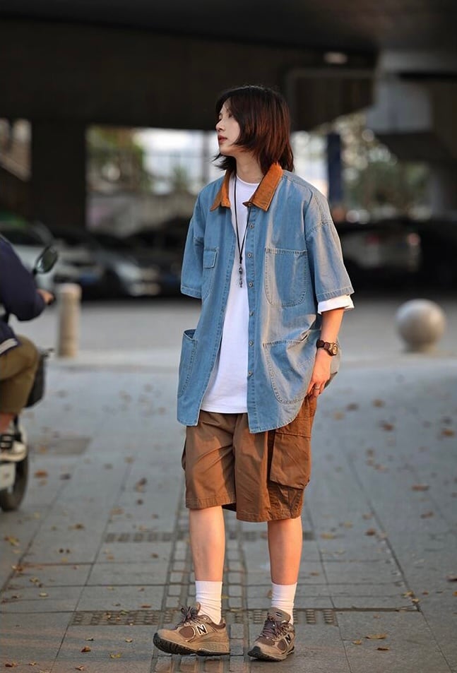 オーバーサイズデニムカバーオール / Oversized Denim Coverall