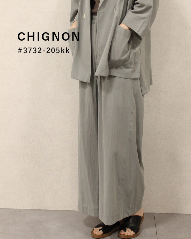 【即納】【送料無料】シアーワイドパンツ [CHIGNON]/3732-205kk