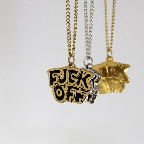 DEADSTOCK 1970-80年代 FUCK OFF ネックレス VINTAGE 3カラー