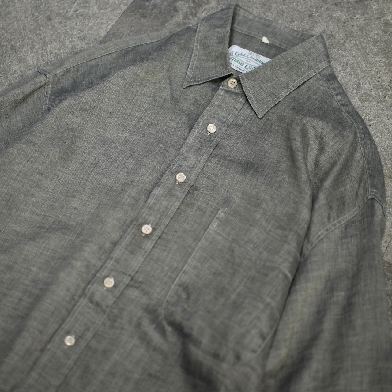GALLAGHERS Irish linen shirt greige