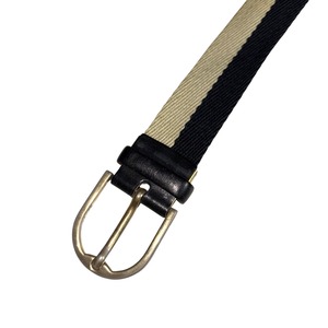 DUNHILL canvas × leather belt