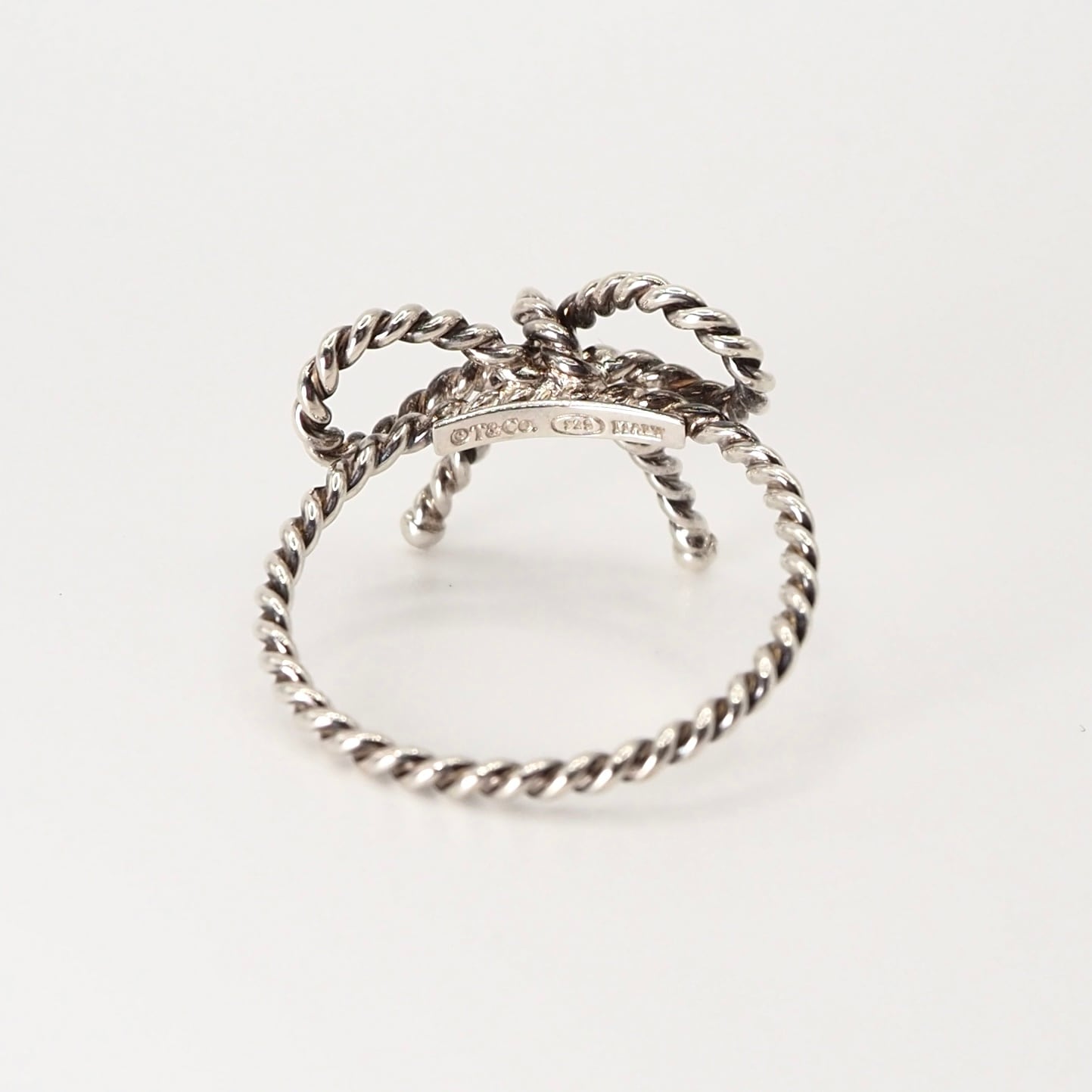 Tiffany&Co. 約11号 ツイスト リボン リング シルバー925 ティファニー