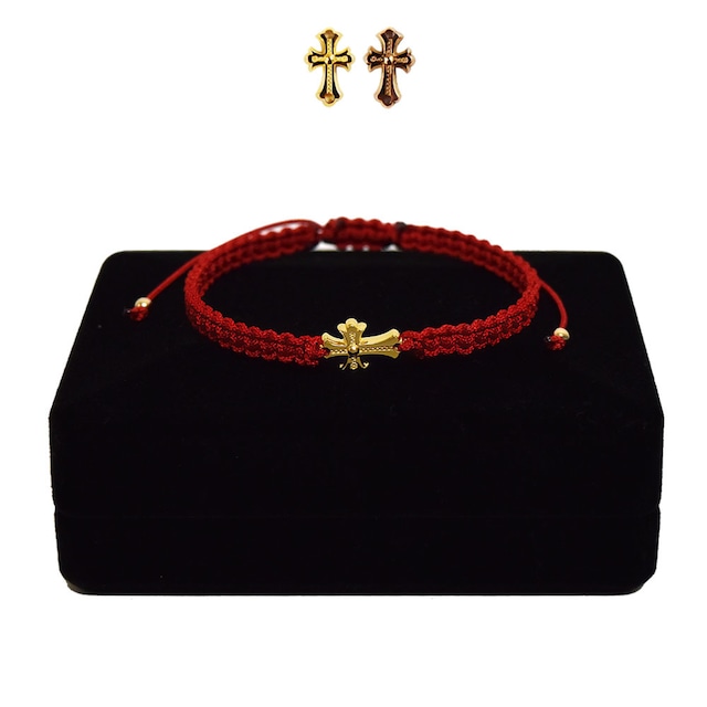 【無料ギフト包装/送料無料/限定】K18 Gold Baby Crux Bracelet / Anklet  Red【品番 21S2001】