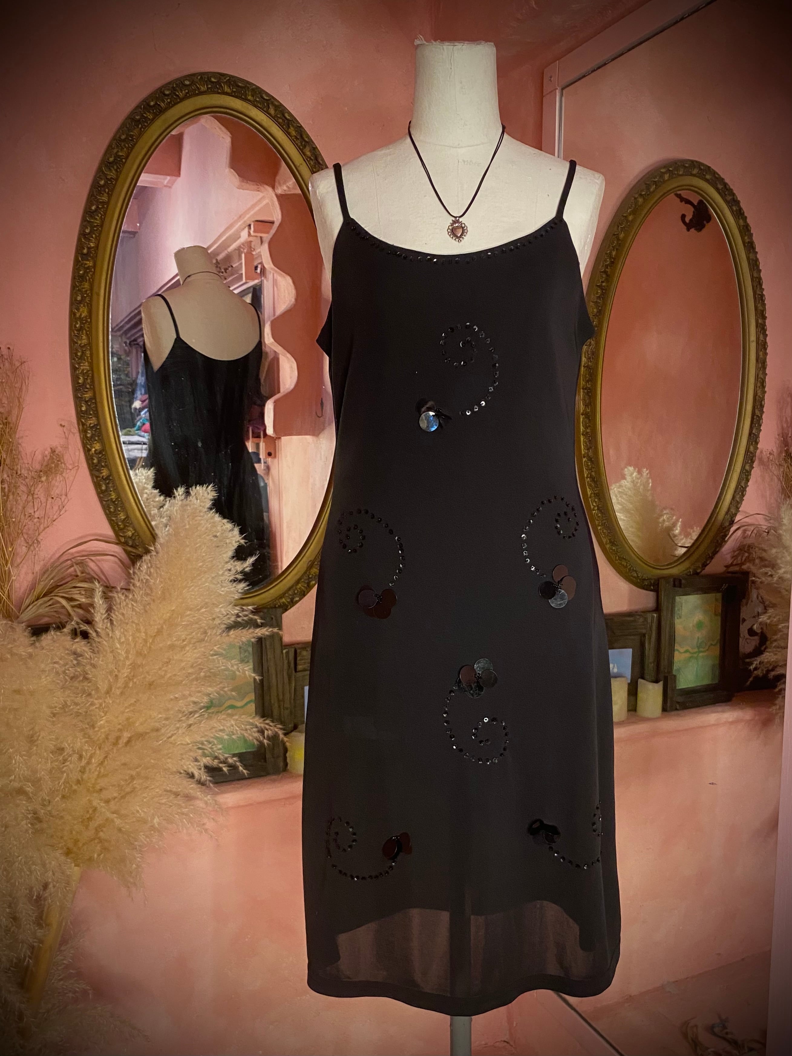 used spangle slip dress