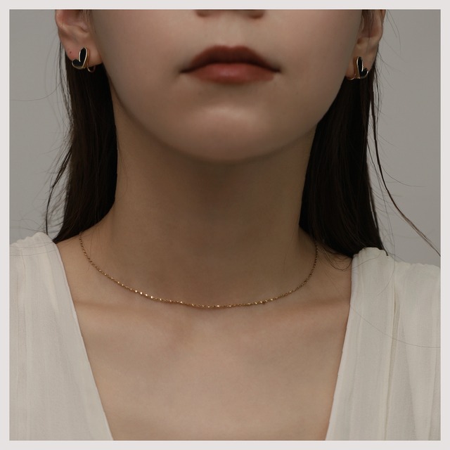 Earring/Pierce -Gold(Black)/Gold(White)-