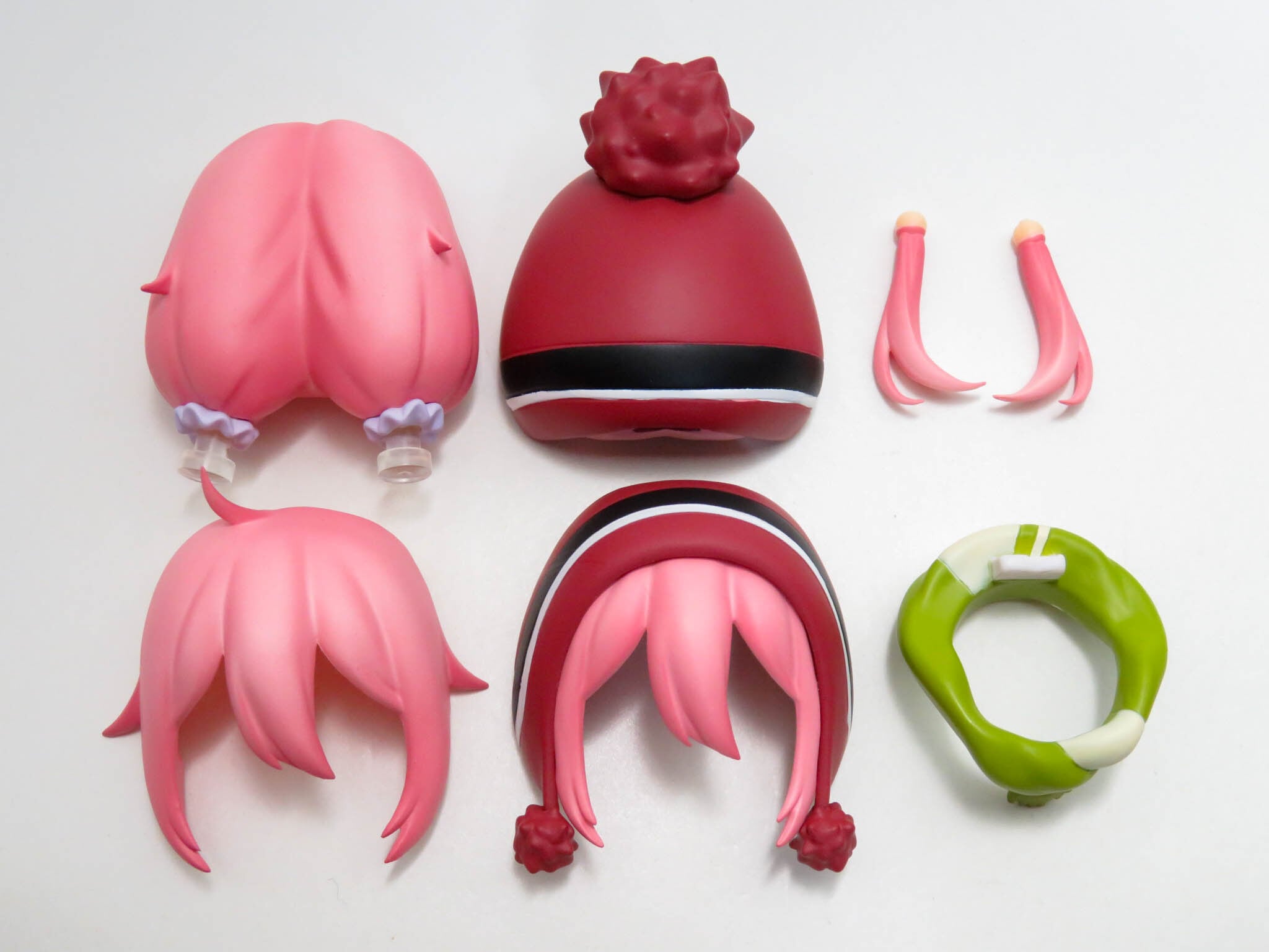 ※2【SALE】(A−ランク)【903】 各務原なでしこ 髪パーツ おさげと帽子付きおさげ ねんどろいど