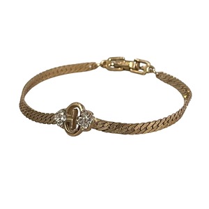 GIVENCHY " GG " bracelet set with rhinestone