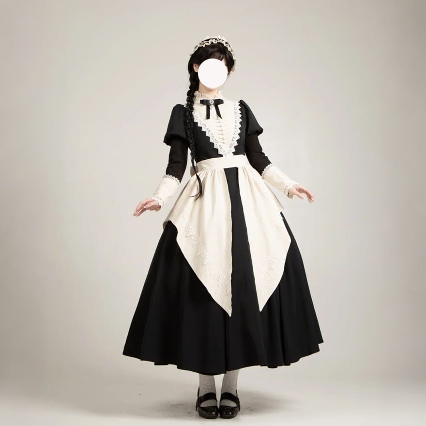 ヴィクトリアンメイド｜黒×白の静謐な佇まいが際立つクラシカル4点