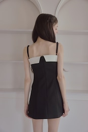 Pearl collar dress