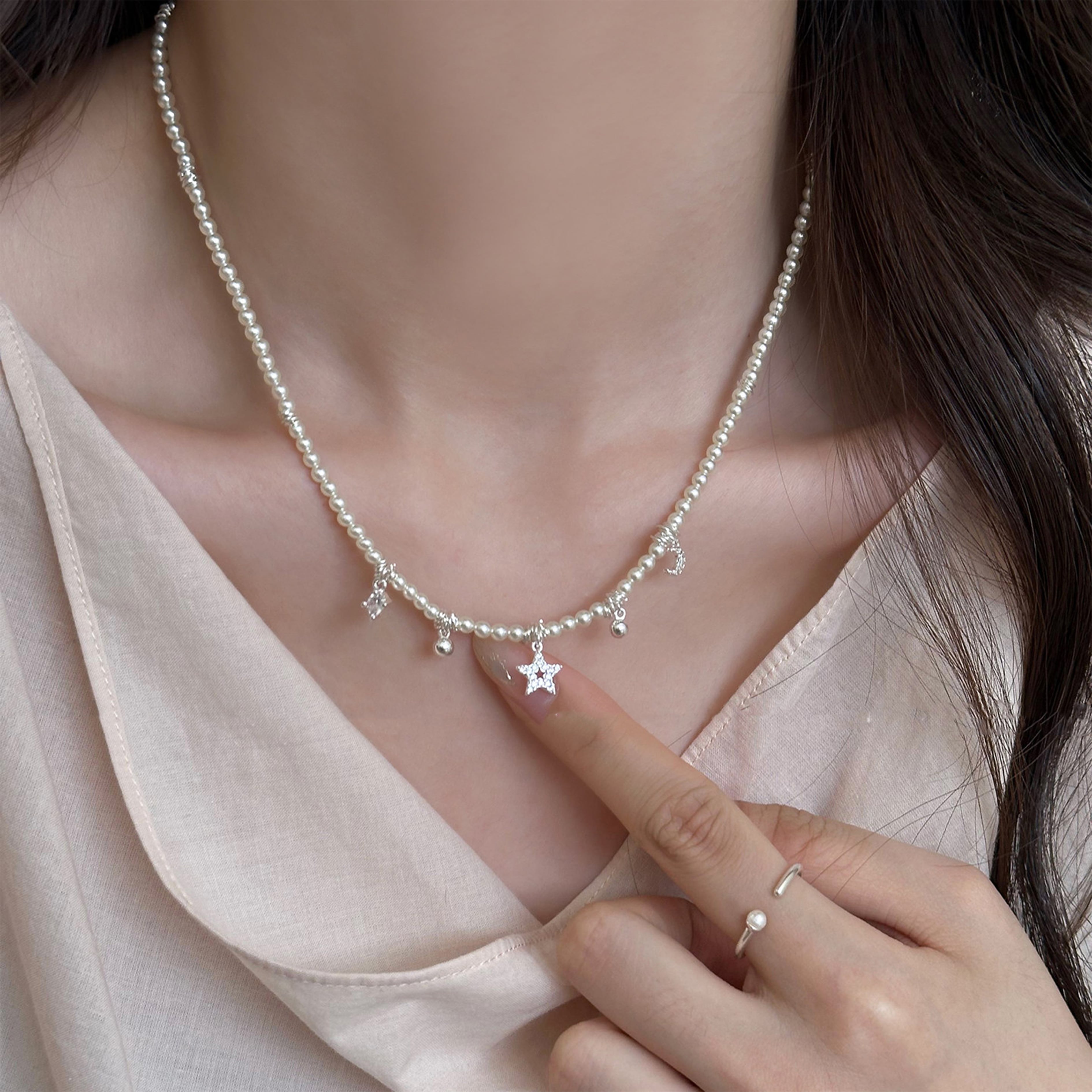 なお出品❣ アクセサリー 10点 Oggi掲載/好評につき追加】メタルリングトップ ネックレス / 23区