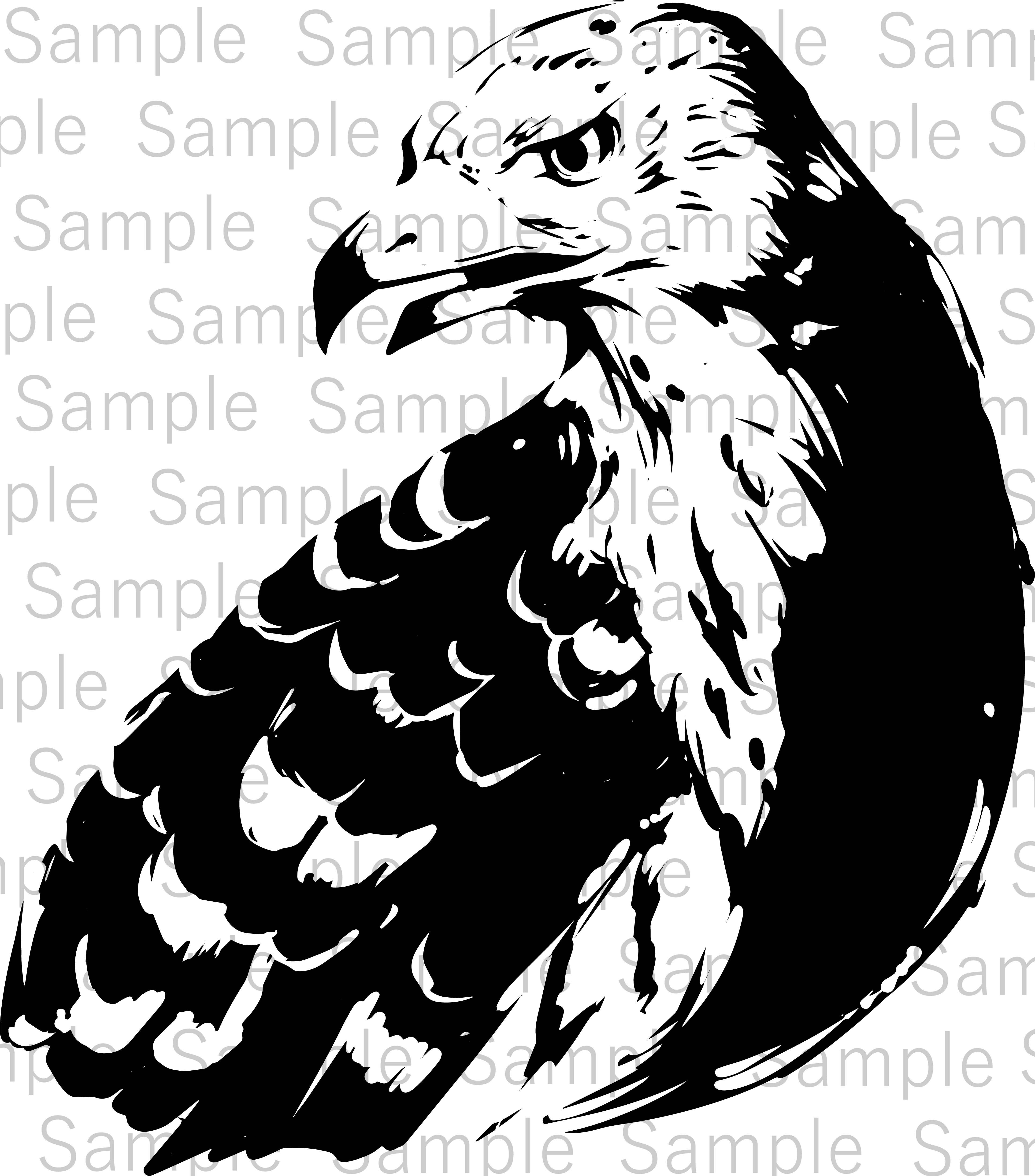鷹（Hawk） | デジタル墨絵処（Digital Sumi-e Studio）
