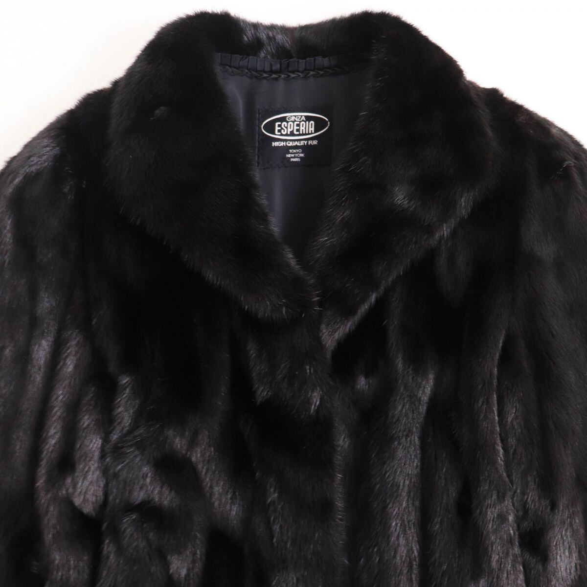 極上品SAGA MINK ロングコート ミンク 毛皮 ダークブラウン