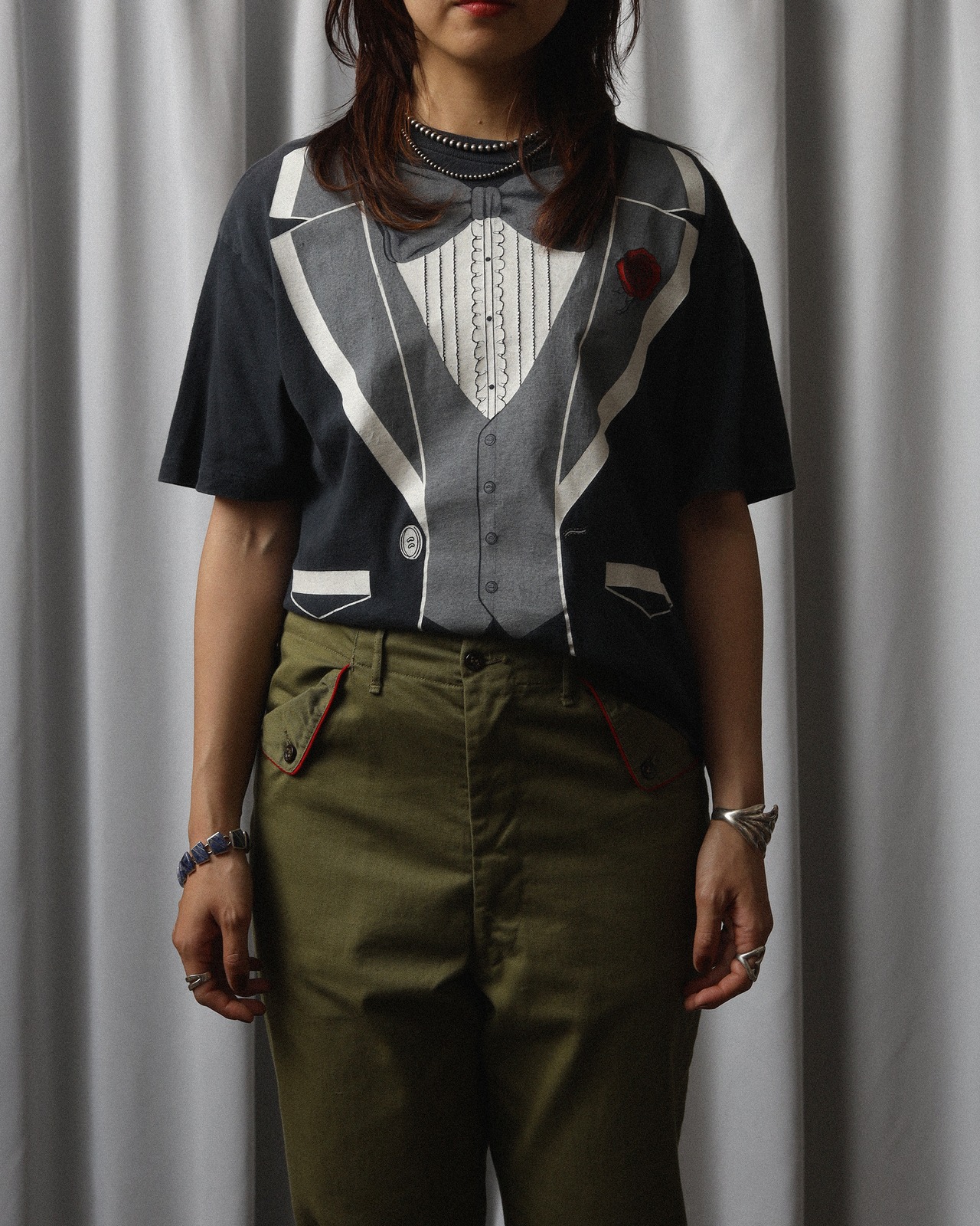 1980's Tuxedo / Printed T-Shirt - 5