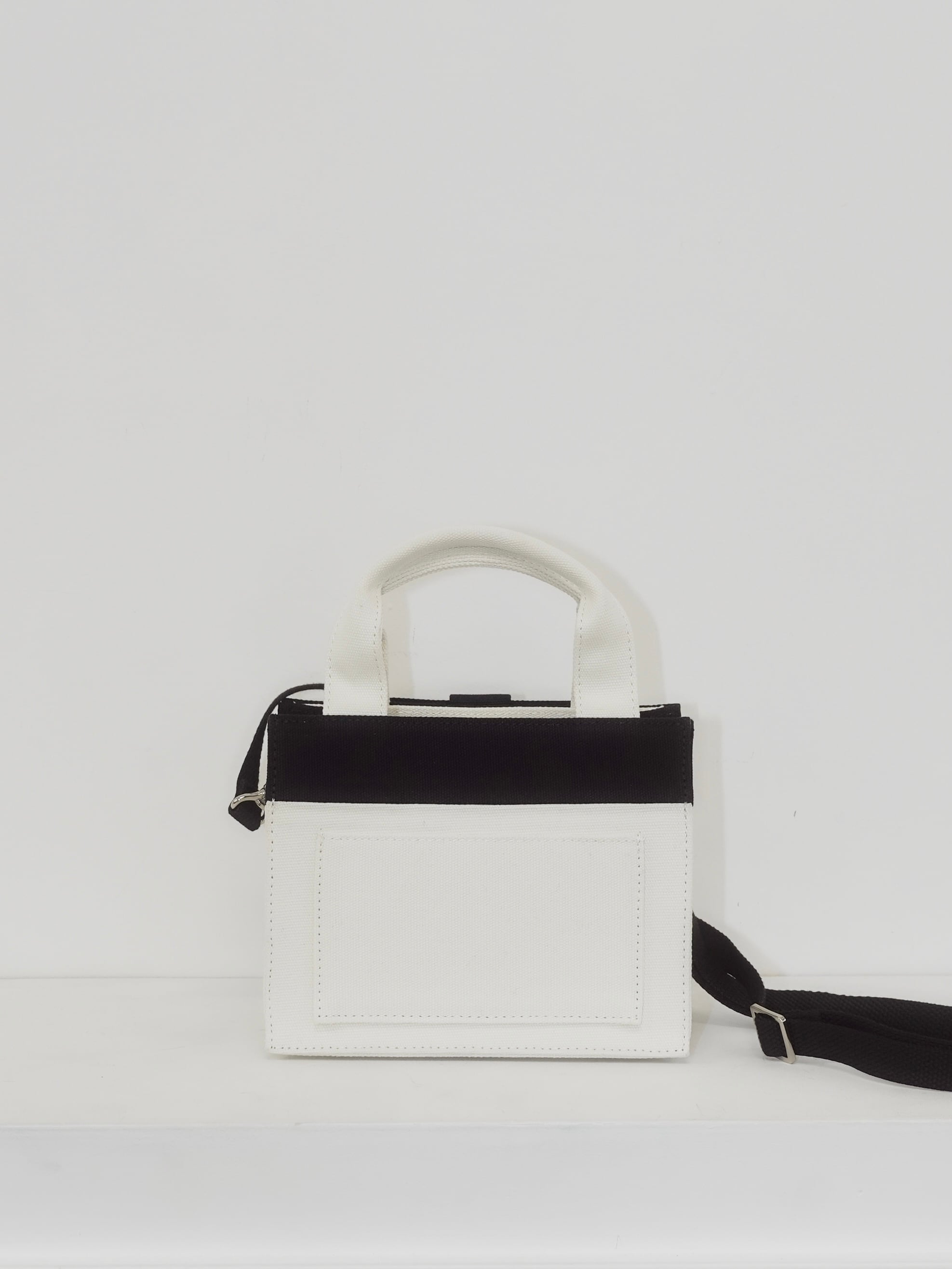 ribbon canvas tote bag〈SMALL〉