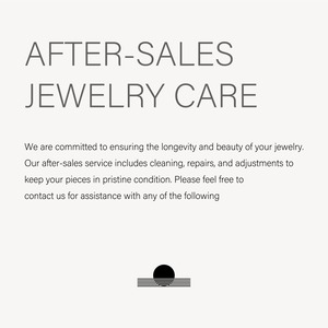 After-Sales Jewelry Care