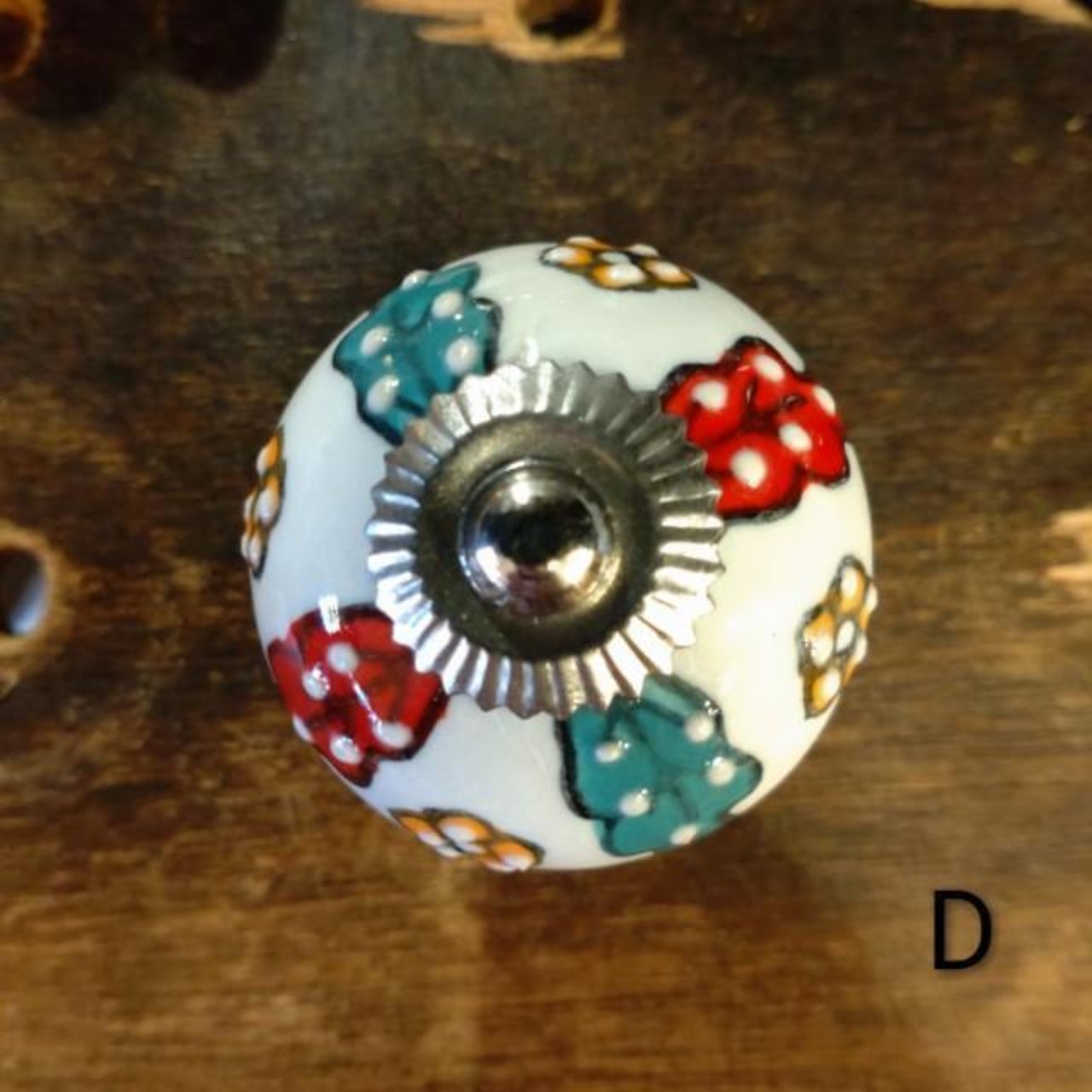 India Blue Pottery Knob Drawer Pull Handle 8Type in Total Pottery