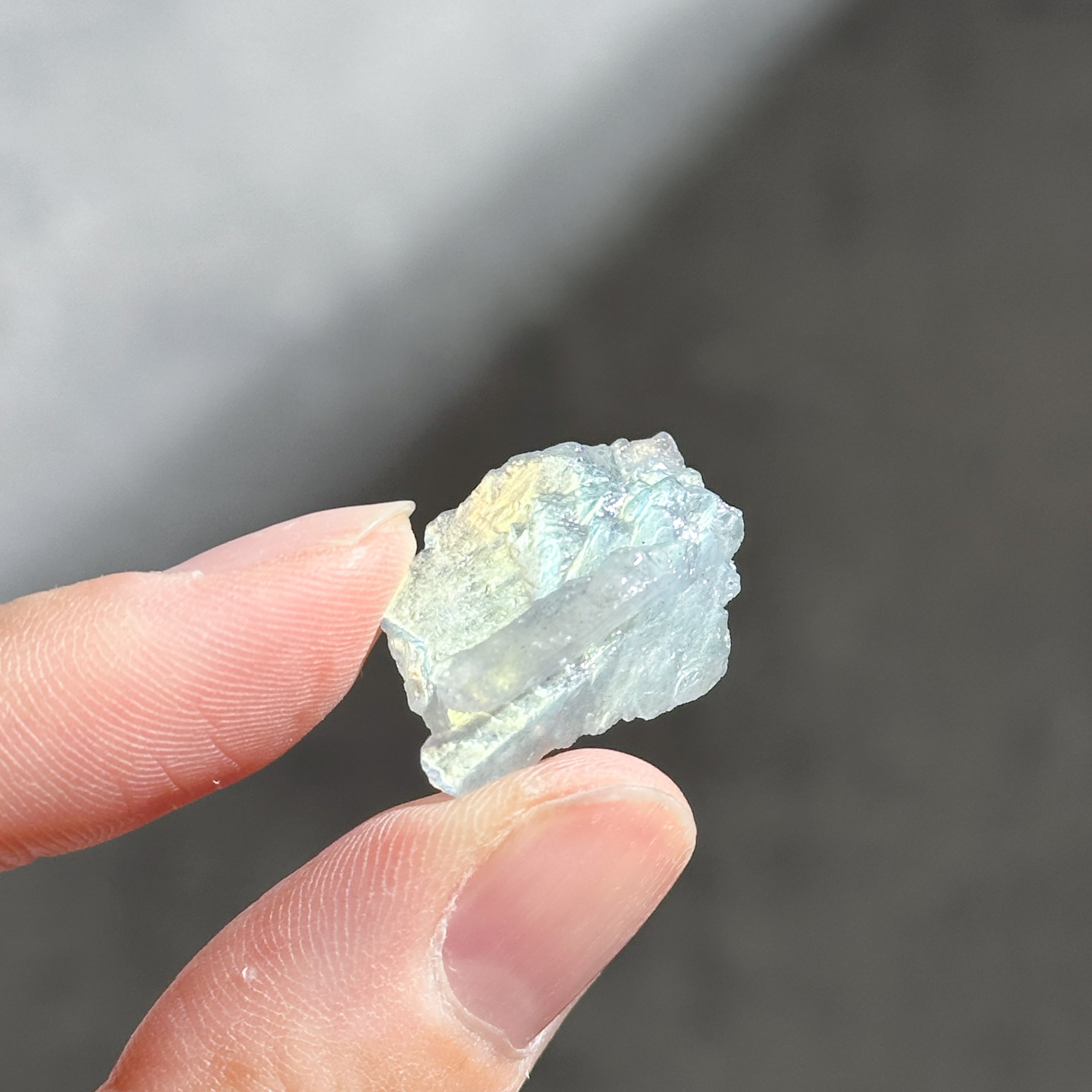 ホワイトラブラドライト 原石63◇ White Labradorite ◇天然石・鉱物
