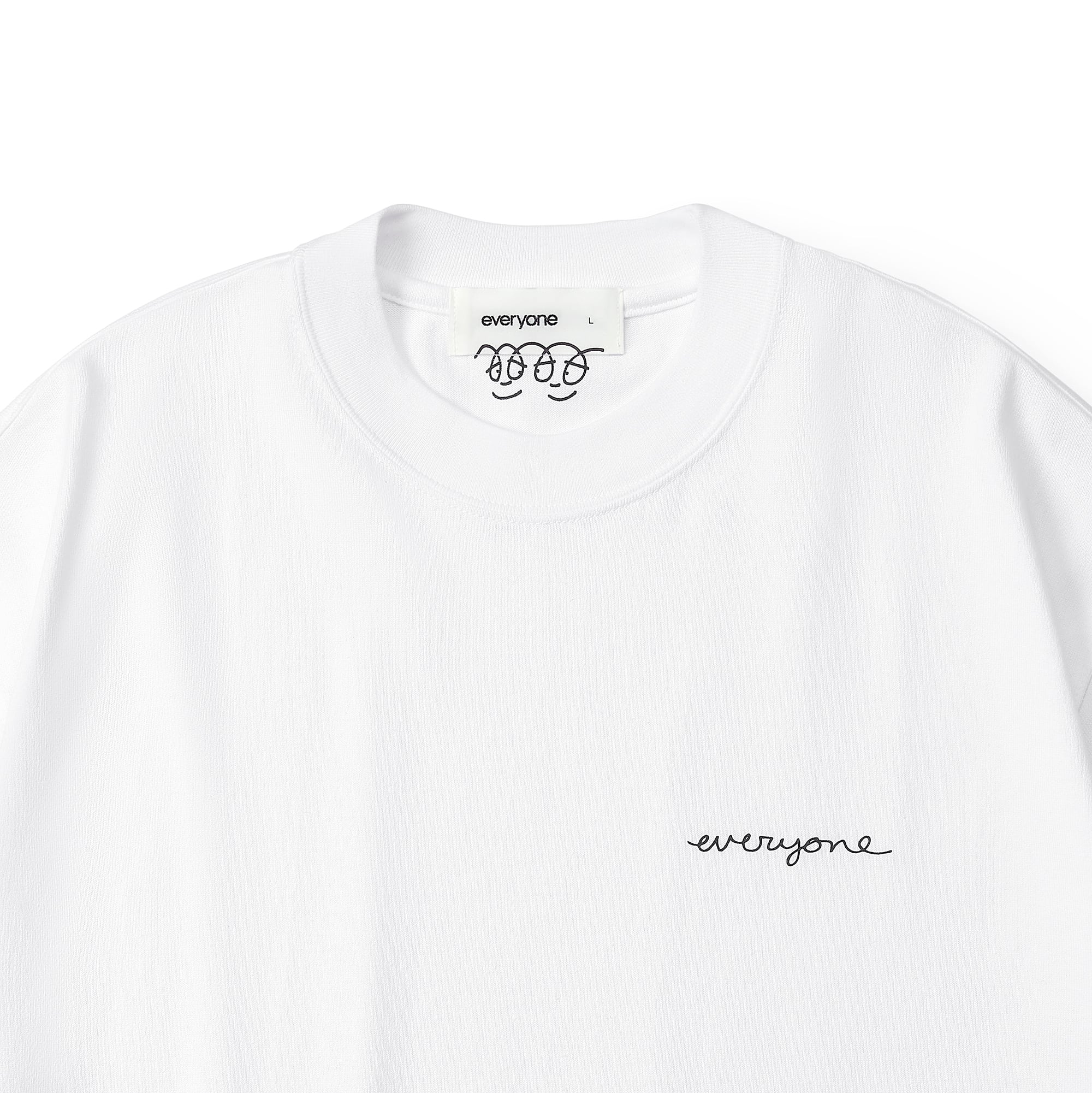 トップス everyone j.30000 logo short tee shirt everyone j.30000 rooftop logo tee shirt (WHITE) | everyone