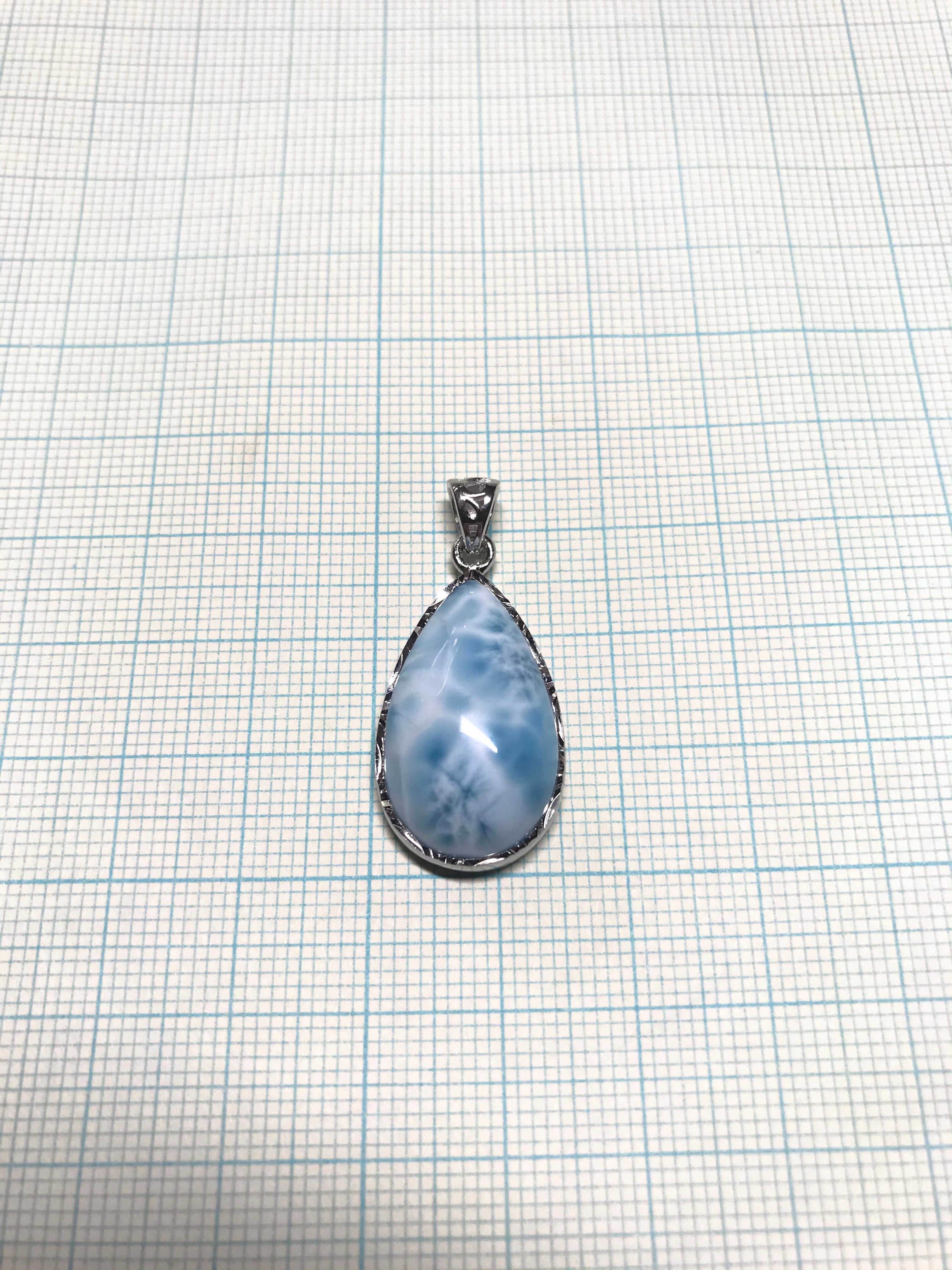 ラリマー　ペンダントトップ　P-7 ドミニカ共和国