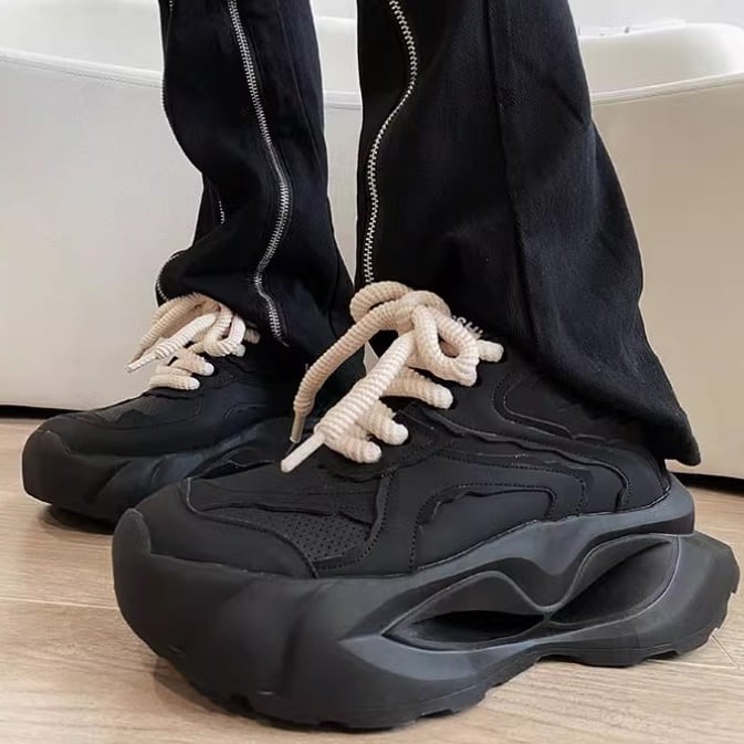 【人気デザイン】未使用級 ccilu【25】厚底 軽量 ブロックスニーカー 黒 楽天市場】 New item : ccilu（チル）公式ショップ