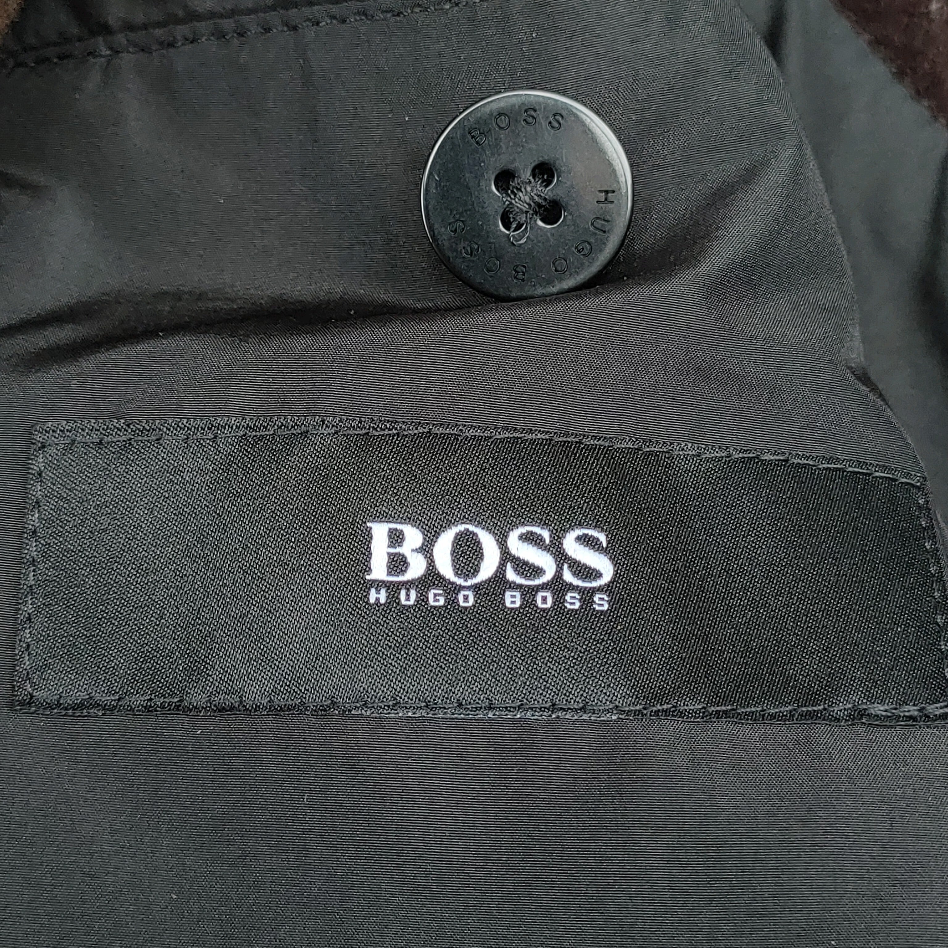 ○【フード着脱可】新品同様/ヒューゴボスHUGO BOSS/チェック柄