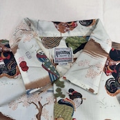 HOUSTON/ヒューストン 歌川国芳 COTTON RAYON ALOHA SHIRT (隅田川之朝霧)/アロハシャツ