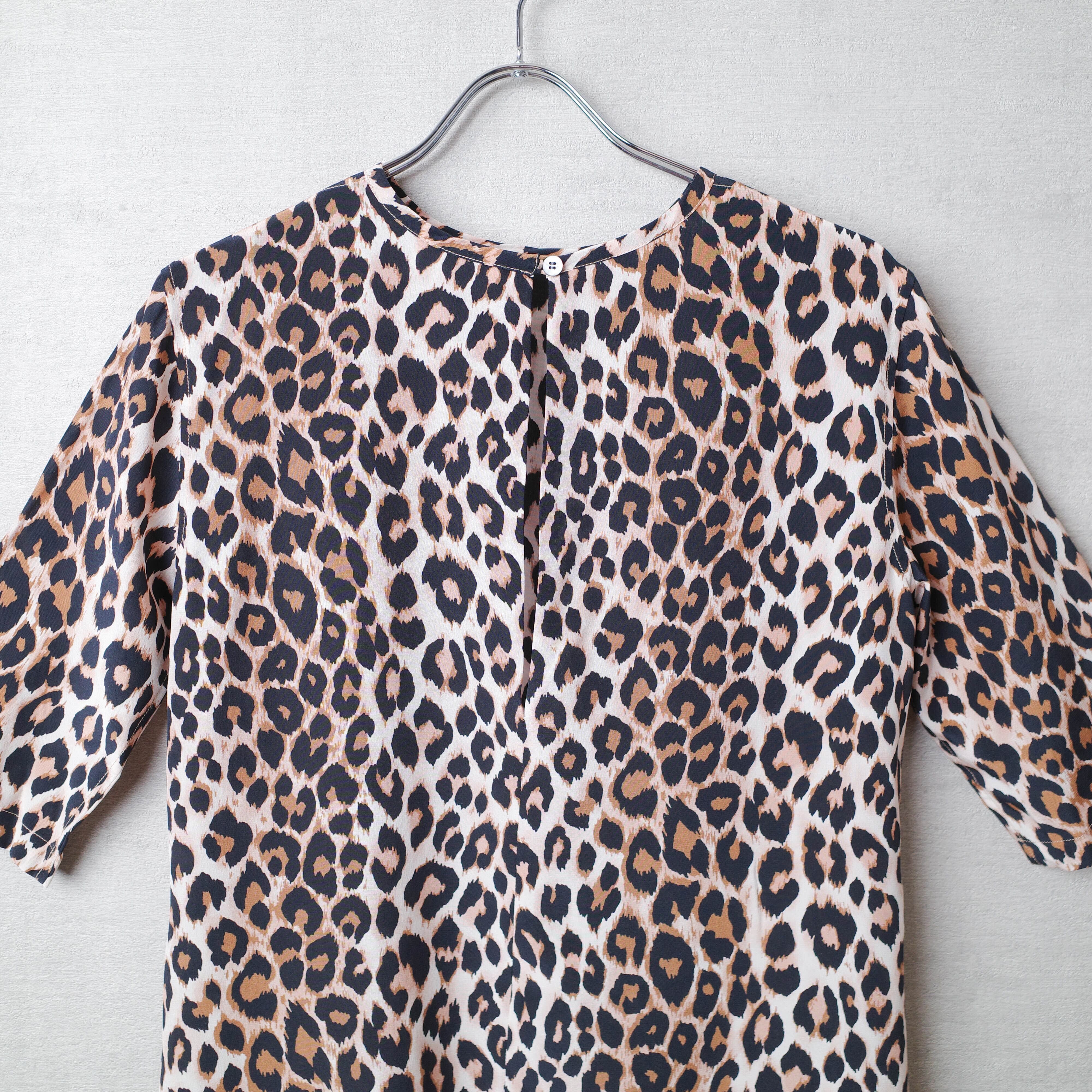 [NEW] LI HUA(ﾘｰﾌｧ)	LEOPARD SILK S/S PULLOVER E0E-7720-A