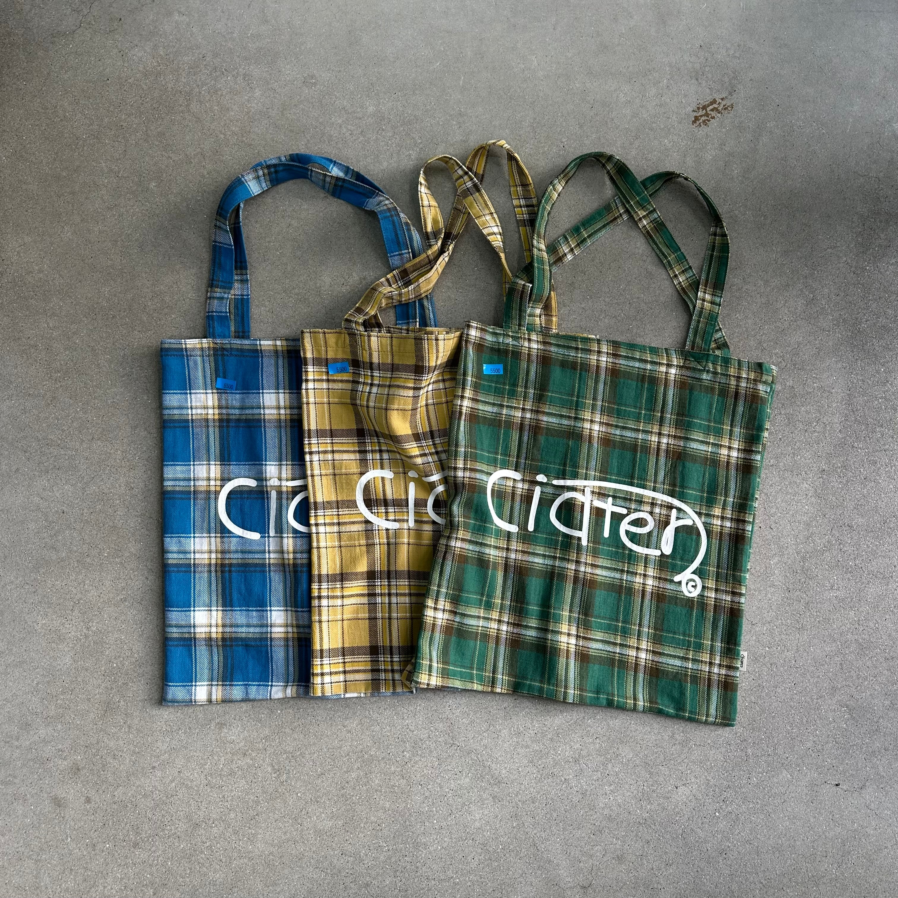ciatre mistake logo check tote bag | 2025 ciatre