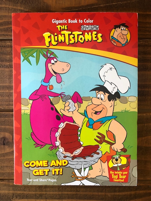 The Flintstones Gigantic Book to Color Yogi Bear/ プリントストーン ヨギベア ぬり絵 ハンナバーベラ