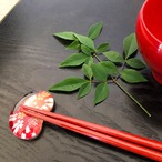 おたふく豆の箸置き　桜