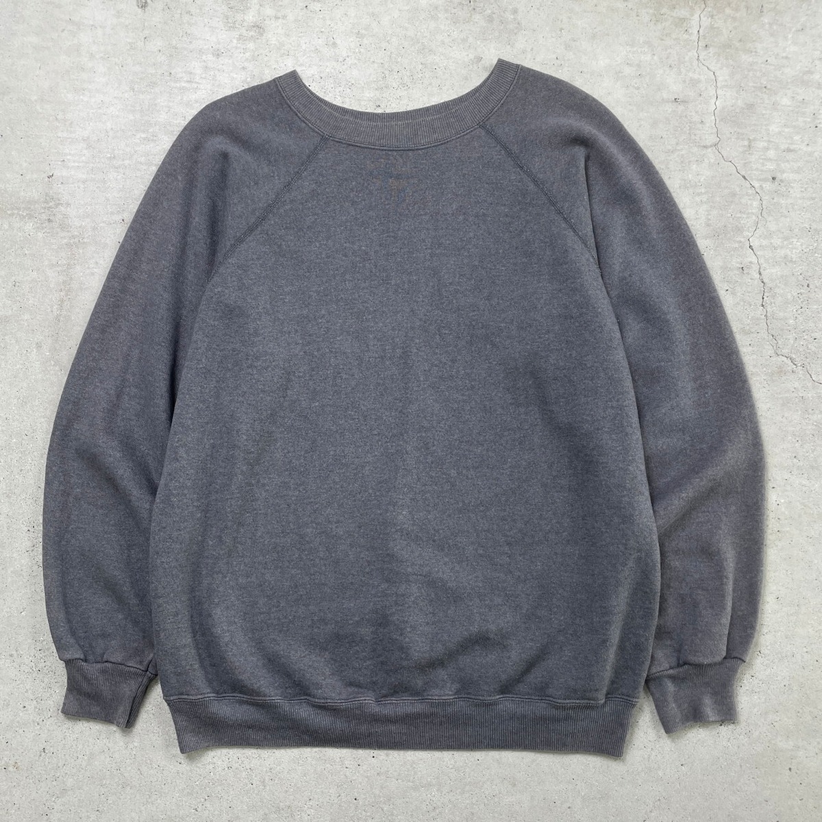 80年代 USA製 Hanes ヘインズ ラグランスウェットシャツ ブランク 