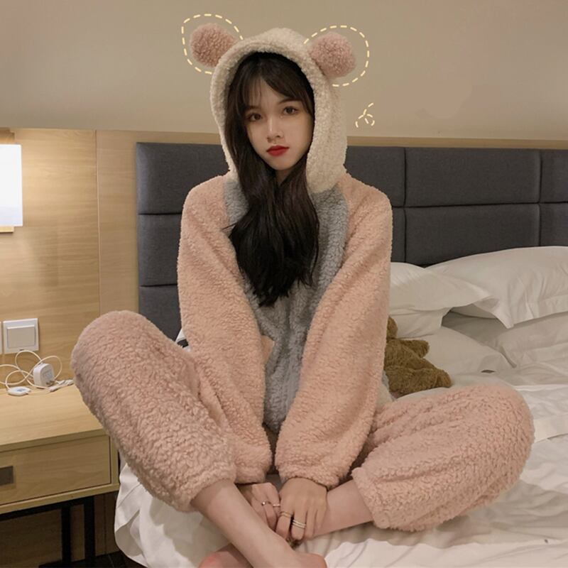 フードベルベットオータムウィンターコーラル 大人ガーリー スウィート キュート カジュアル 秋物 冬物 萌量不足63702854069