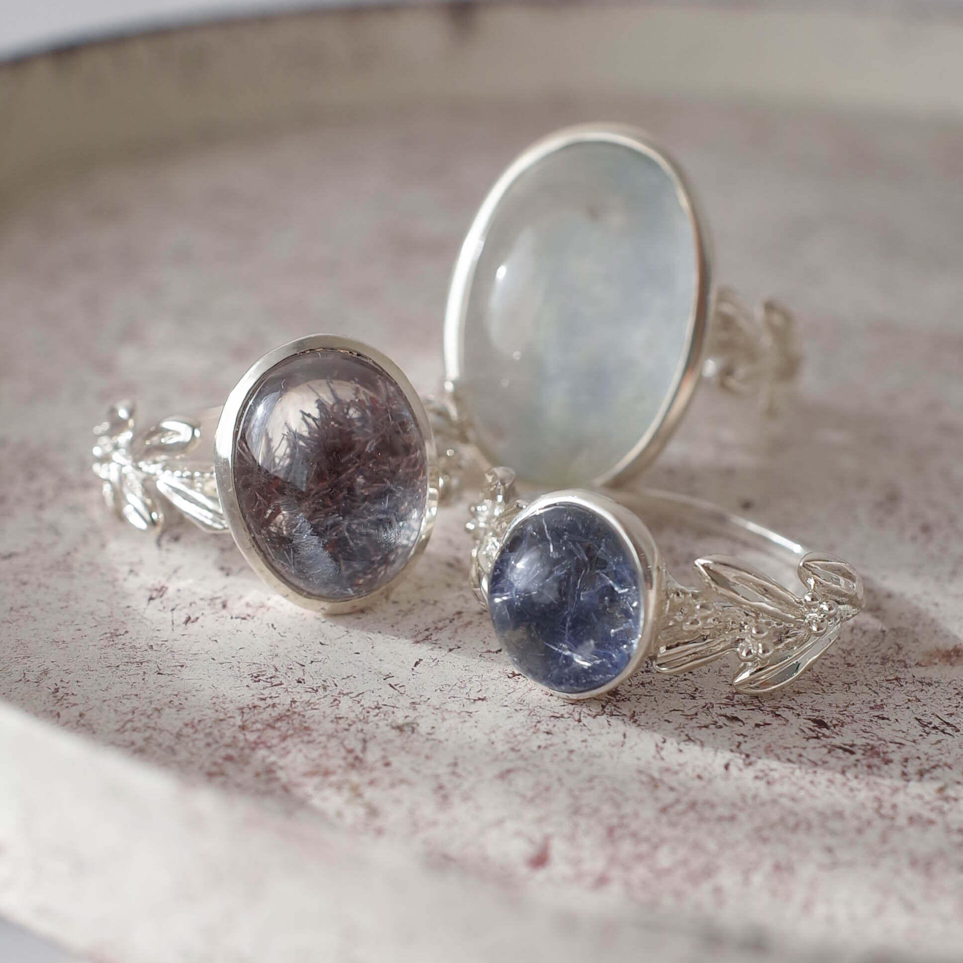 Dumortierite in Quartz デュモルチェライトインクォーツ リング-1 Dumortierite in Quartz デュモルチェライトインクォーツ リング-1