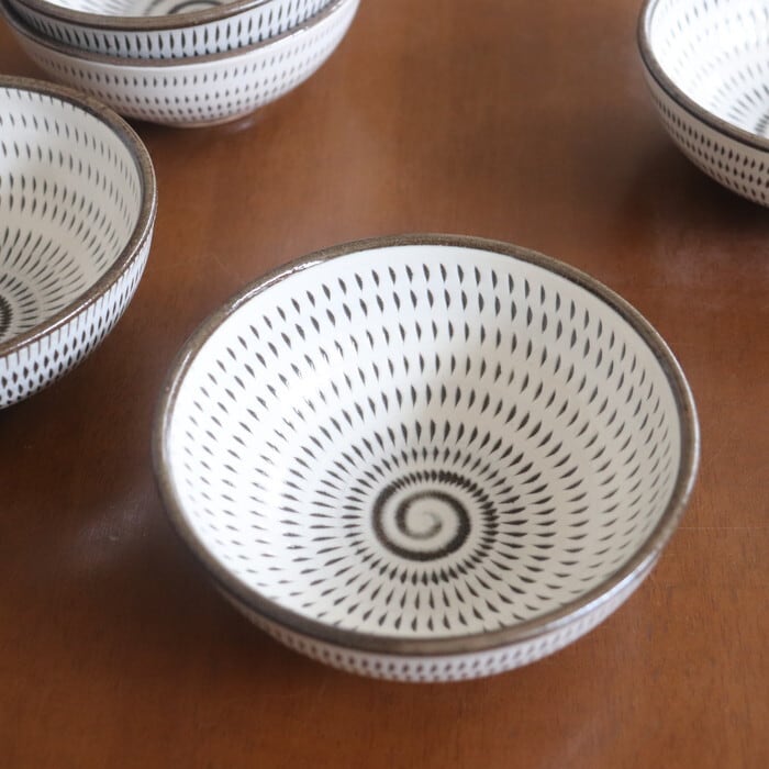 小石原焼 蔵人窯 小鉢 飛び鉋 Koishiwara-yaki Small bowl Tobikanna