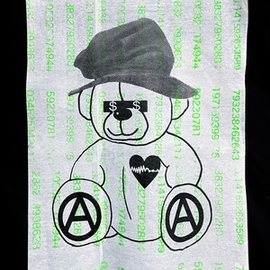 UNFINISHEDベアーTシャツblack円周率