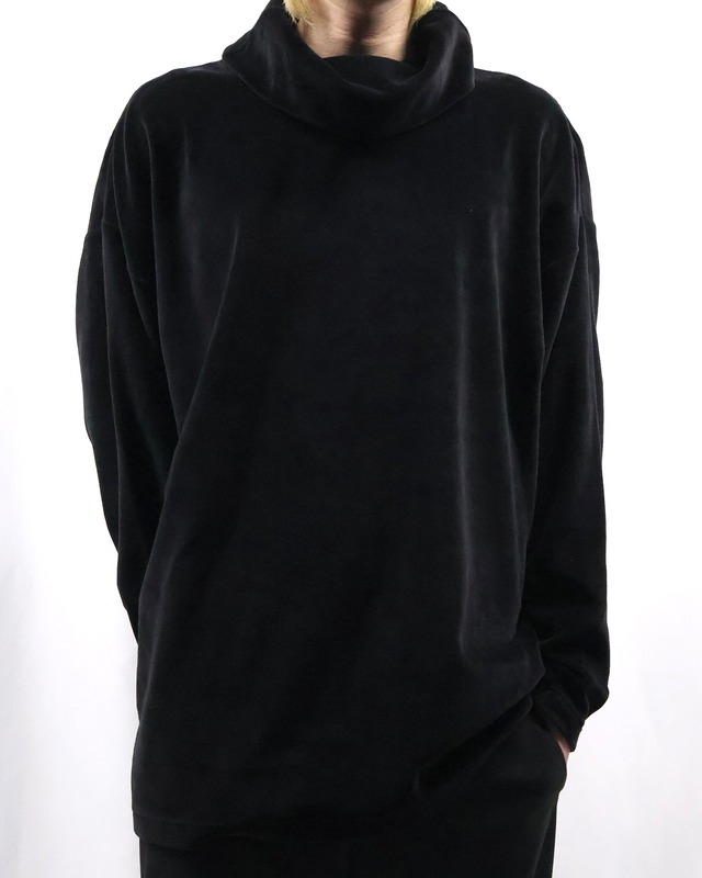 turtleneck velour top