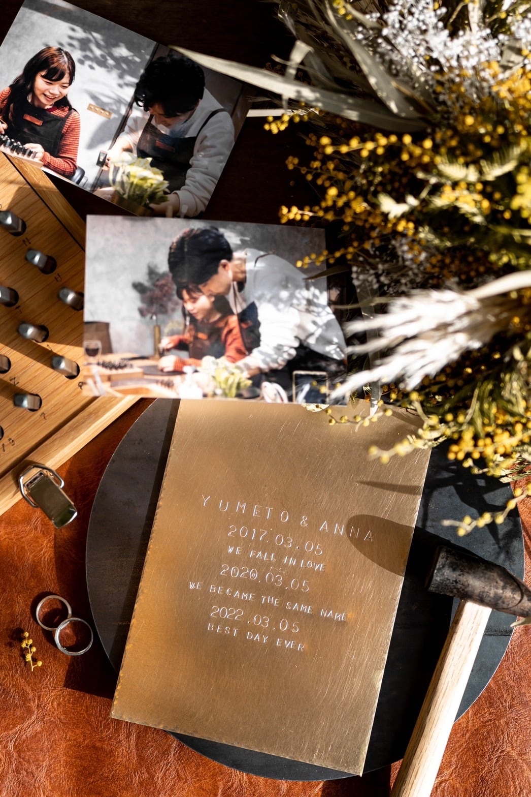 公式LINEにてオーダー受付中]真鍮結婚証明書刻印ver | K&D MARKET.